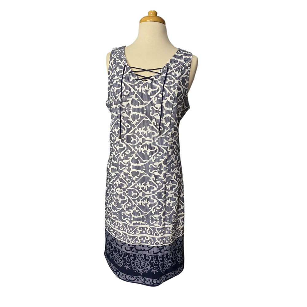 (1102) ILE New York Blue Dress Short, 12